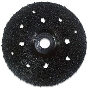 Cougr heavy-duty abrasive disks are ideal for removing soft coatings, mastics, urethanes, epoxies or paint. The 4.5 and 7 inch diameter disks have a rigid plastic base with a hard silicon-carbide abrasive coating. The rigid plastic back is designed not to require any backing pad. To ensurethat you have the right grinder and abrasive disk for the job, be sure to consider:type of coating or contaminant to be removed, size of job in square feet, and power sources available on the job site.