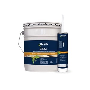 Bostik EFA+™ is an easy-to-trowel urethane adhesive and moisture control membrane. It provides a tough, flexible, tenacious bond to a variety of surfaces. Its elastomeric characteristics allow EFA+™ adhesive to move with the wood as it expands and contracts over the life of the floor. Bostik EFA+™ exhibits a long open time making installation easier and faster. This adhesive has low VOC’s and does not contain any water.