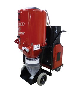 With 18HP, 410 CFM and a 115″ water lift the T8600 Propane is the strongest and safest propane vacuum on the market. With the continuing development of dry diamond tooling and equipment for cutting, coring, and grinding, collection of harmful dust is more and more important. Electrical power supply is hard to come by on many jobs so propane units are needed. Pullman Ermator makes the best direct drive with magnetic clutch system that puts all the power to the turbine. Dry cutting and grinding saves expensive disposal costs of wet slurry and water. It is also more productive and leaves job sites cleaner