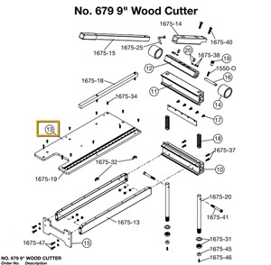 Replacement part for Crain 679 9&quot; Wood cutter.