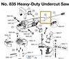 Replacement part for Crain 835 Heavy Duty Undercut Saw