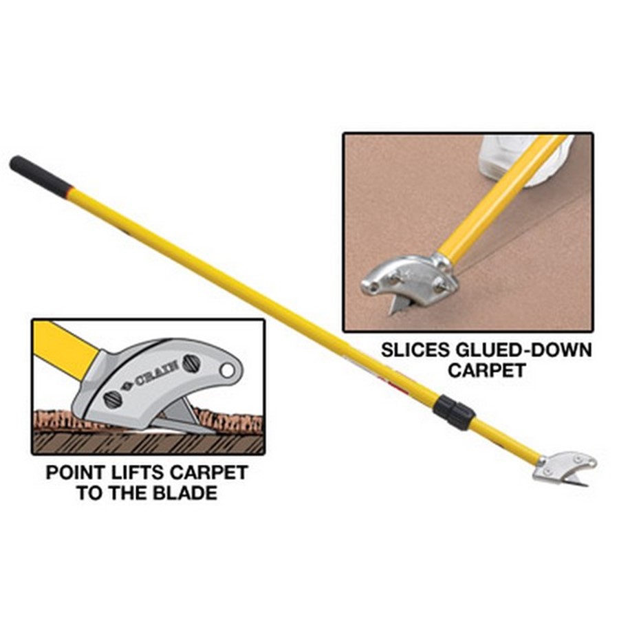 Adjustable Pole Carpet Cutter