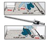 The top hand lever permits fast extension or retraction of the tail. The bottom floor lever unlocks when the stretcher head is lifted off the floor, allowing the head to be extended or retracted. Reduces back twisting necessary to activate the buttons of an Auto-Lok tube. Works with other Junior Power Stretchers with standard size poles (1 3/4&quot; inside diameter). Closed length: 2 foot 10 inches. Range of useful length adjustment: 2 foot 10 1/2 inches to 4 foot 8 inches. Net weight: 7.82 lbs.