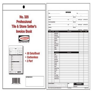 Gundlach Pro Installer&#39;S Tile &amp; Stone Invoice Book