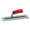 Have a 4 1/2&quot; wide x 11-1/2&quot; long high carbon bright spring steel blade for maximum life.