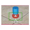 The Red Protection Cup is an optional use, cup type washer placed over the Leveler, onto the tile. The Red Cup prevents tile marking caused by incidental mortar on the tile surface. The red cup is reusable.