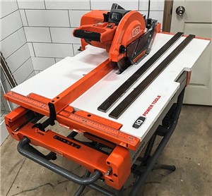 The iQTS244 Extension Table accessory adds versatility to the iQTS244 dry cut tile saw. The Extension Table utilizes a smooth, extra-large table surface and cutting fence that allows cutting of large-format, ceramic tile of 48&quot; or more. The synchronized measurement scale on each end of the table and the quick clamp cutting fence enable long cuts that are accurate, simple to set up, and easy to cut. The iQTS244 cutting fence is designed to clamp on the side for easy transport and storage.
