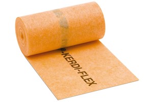 Schluter-KERDI-FLEX is a flexible polyethylene waterproofing strip used to seal movement joints over DITRA in specialty applications where large movements are expected, i.e. over expansion joints or construction joints. Material is designed to provide additional flexibility in applications where large movements are expected. Ideal for use over expansion joints or construction joints. Used in conjunction with DITRA and KERDI membranes 12 mil-thick.