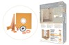 The Schluter-KERDI-SHOWER-KIT-FL contains all of the waterproofing components, including the shower tray and shower curb, required to create a maintenance-free, watertight shower assembly without a mortar bed. Designed to create a fully waterproof and vapor-tight enclosure in tiled showers and residential steam showers. Contains shower tray, shower curb, waterproofing membrane, KERDI-DRAIN flange, and waterproofing strips, formed corners, pipe seal, and mixing valve seal. Drain grate must be ordered separately.