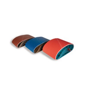 Aluminium oxide sanding belts for fine sanding results, ideally with a fine and medium finish, zirconium corundum sanding belts for high sanding performance, ideally with a coarse and medium finish. Ceramic sandig belts for long service life. For conventional belt sanders.