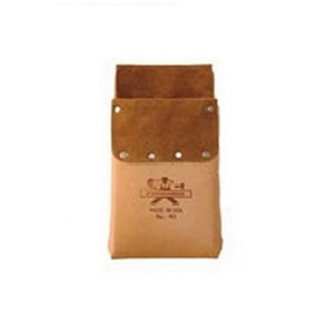 Leather lined box pouch