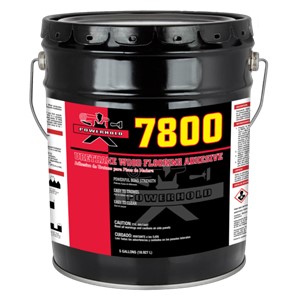 Powerhold 7800 is a solvent free, one component, moisture curing polyurethane adhesive that resists hollow spots and has powerful bond strength. Powerhold 7800 is ideal for glue down installation of engineered, solid or acrylic impregnated wood flooring and all subfloors common to wood flooring installation.