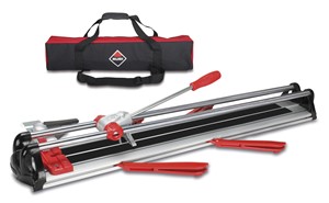 FAST tile cutters are lightweight thanks to their new base, made of extruded aluminium, and are very versatile in cutting various types of ceramic tiles, due to their structural strength and breaking power. Generally suitable for cutting ceramic tiles, FAST tile cutters have a mobile breaker assembly, much more rigid and stable for easy scoring of the materials to be cut. Their POM sliders offer high rigidity and precision in scoring, while reducing friction with the guides. Available in two models, with cutting capacities of 25-1/2 in. and 33-1/2 in., respectively, FAST tile cutters include four lateral supports, fully adjustable to the position of the ceramic tile, offering the professional tile setter better securing and stability of the ceramic tile, especially in large formats.