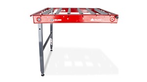Support table that allows you to increase the work surface of your electric cutter. Manufactured in steel and aluminum, combine design and functionality.