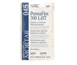 PermaFlex 300 LHT is an economical mortar designed for the installation of large and heavy tile to concrete subfloors. Its non-slip, non-shrink formula can be used for bedding thickness of 3/32&quot;-3/4&quot; ensuring that large tiles stay in place with the proper coverage needed. It offers good workability for interior and exterior flooring installations.