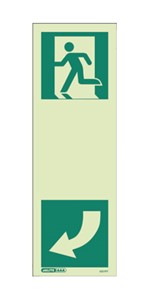 Photoluminescent safety products that perform when traditional electrical safety systems fail. Identification of the exit hardware in dark and smoke filled conditions can save lives in an emergency. Jalite fulfills this requirement with the addition of egress symbols which serve to reassure occupants during an emergency and train occupants during drills and normal use of the building to associate the NFPA 170/ ISO 7010 symbol with the egress direction.