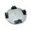 Modular milling disc with carbide bits. Used for removing layers of adhesive with fiber, felt or foam residues.