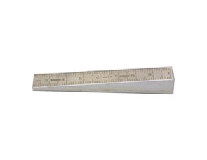 Measuring wedge can be read from the top
