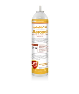 HydraStix 95 Aerosol is a solvent-free aerosol adhesive recommended for difficult installations of commercial vinyl flooring and VCT where there is heavy traffic or rolling loads. It demonstrates highly aggressive grab and exceptional shear bond strength over other aerosol adhesives, and has tremendous moisture and plasticizer resistance.