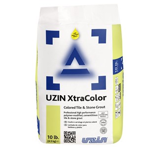 UZIN XtraColor Colored Tile &amp; Stone Grout is a professional, high performance, polymer-modified cementitious tile and stone grout. UZIN XtraColor Grout offers advanced quality, superior color consistency, good stain resistance, and excellent workability with exceptional clean up and is suitable for all interior and exterior installations of tile and stone. Hybrid 2-in-1 formula -- Joint widths 1/16&quot; (1.5 mm) - 1/2&quot; (12 mm). Reduces inventory of both sanded &amp; unsanded grouts. Compatible with all types of tile, glass &amp; natural stone in interior, exterior &amp; immersion conditions.
