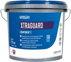 UZIN XtraGuard is an advanced, 3 component grouting and setting mortar with excellent stain resistance, color retention, sag resistance, durability and UV resistance. The fine, impervious and water-repellent joint surface makes it very easy to maintain. UZIN XtraGuard is easy to mix, apply and clean up offering superior application productivity.

Must use with XtraGuard Parts A/B Resin Activator 170721 (UZIXGAB)